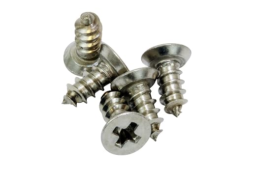 Bolt Dropper #4 x 3/8" Stainless Steel Flat Head Phillips Wood Screw, 18-8 - Image 5