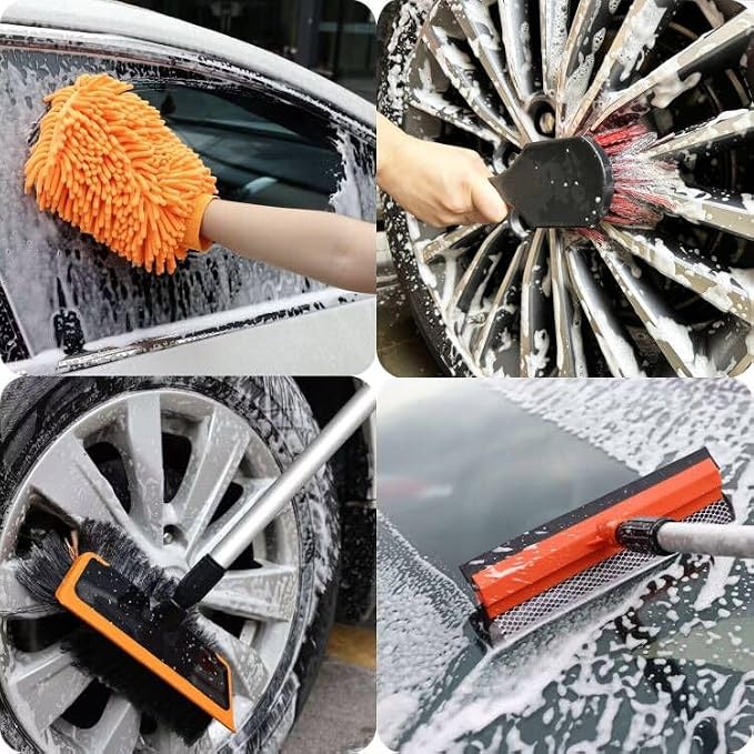 62'' Car Wash Brush with Long Handle, Soft Bristle Scratch-Free Car Wash - Image 6