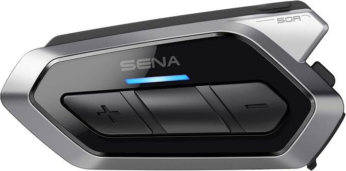 Sena 50R 3-Button Motorcycle Bluetooth Headset w/Sound by Harman Kardon by Sena