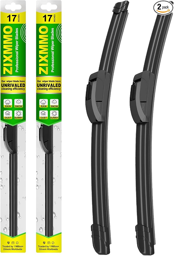 OEM Quality 17in + 17in Premium All-Season Windshield Wiper Blades by ZIXMMOFactoryWiperBlade