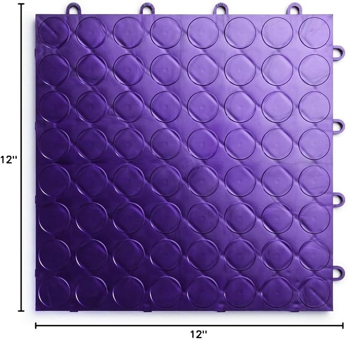 RaceDeck CIR24PURP Durable Interlocking Modular Garage Flooring Tile - Image 6