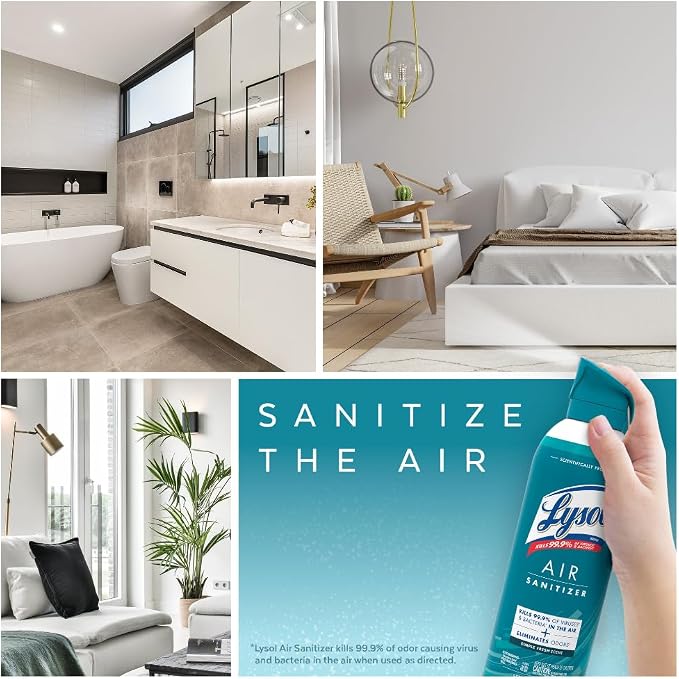 Lysol Air Sanitizer Spray, For Air Sanitization and Odor Elimination, Simple - Image 9
