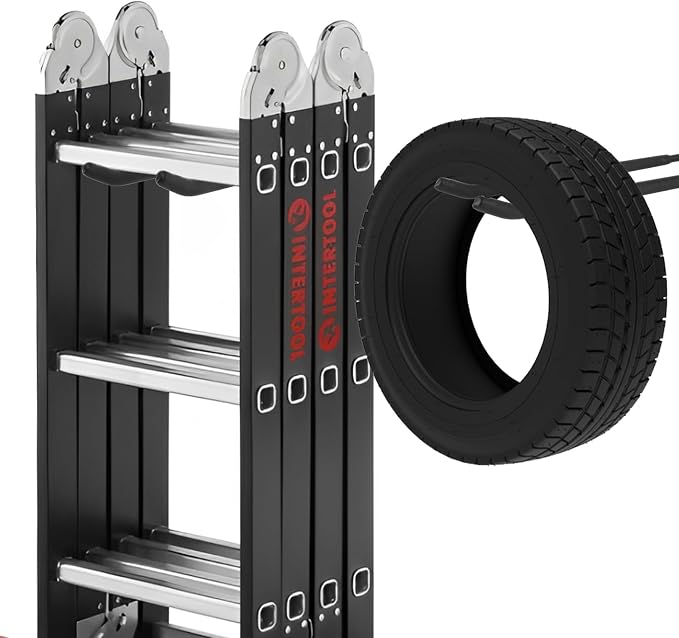 SHUESS 12.2 Inches Long Large Garage Hooks, 4 Pack Heavy Duty Garage Storage - Image 7