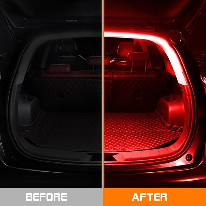 Car LED Strip Light For Trunk, 79Inch IP67 Silicone Waterproof Neon Light Strip - Image 2
