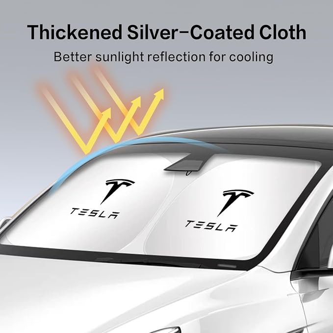 300T Sunshade for Tesla Model Y Model 3, Car Accessories 2025 for Tesla - Image 5