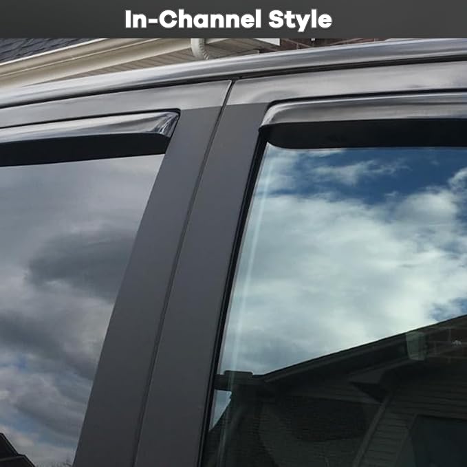 in-Channel Window Rain Guards Fit - Image 2