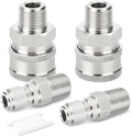 TAISHER 4PCS 304 Stainless Steel Pressure Washer Adapter Kit, Quick Connect by TAISHER