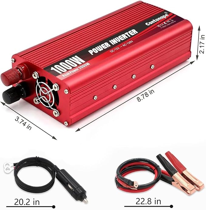 1000W/2000W DC 12V to 110V/120V AC Power Inverter Converter - Image 4