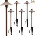 Gardencoin Solid Brass Low Voltage Pathway Lights, 12V AC/DC Heavy Duty LED by Gardencoin