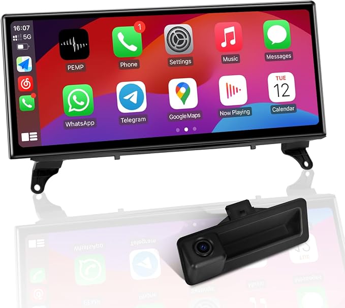 PEMP Linux 12.3" Ultra-Thin Screen E70 E71 CIC Wired Wireless CarPlay Android by PEMP