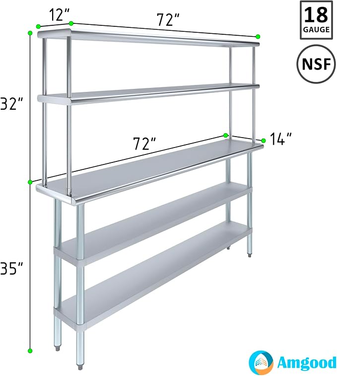 Amgood Stainless Steel Work Table - Image 3