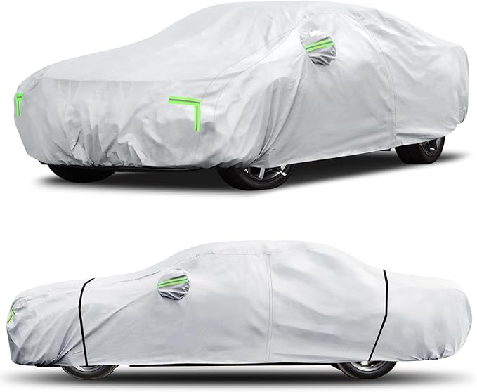 Car Cover Custom Fit for Dodge Challenger 2008-2025, 6 Layers Truck Cover by Qualencey