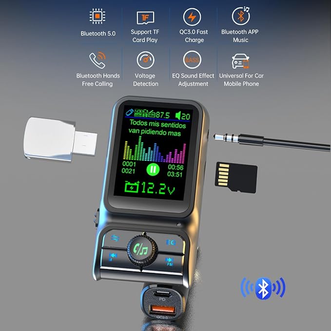 BC85LK Wireless Bluetooth Car Adapter - Image 3