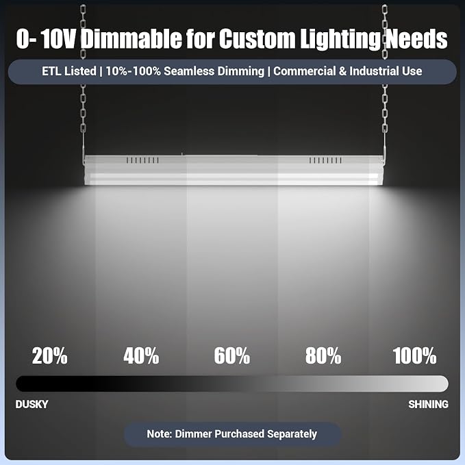 150W 2 Pack 2FT LED Linear High Bay Shop Light Fixture, Indoor Area Workshop - Image 3