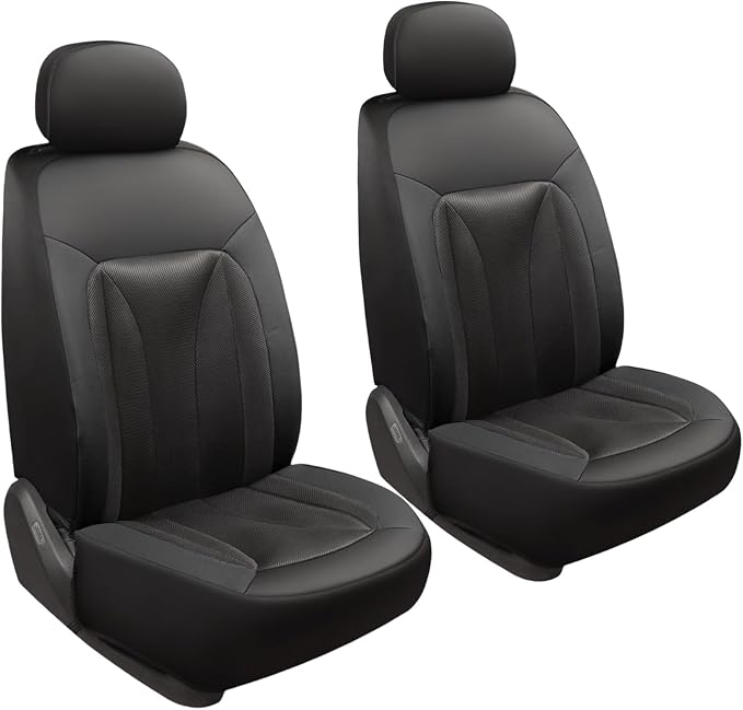 GIANT PANDA 2 Front Leather Car Seat Cover by GIANTPANDA