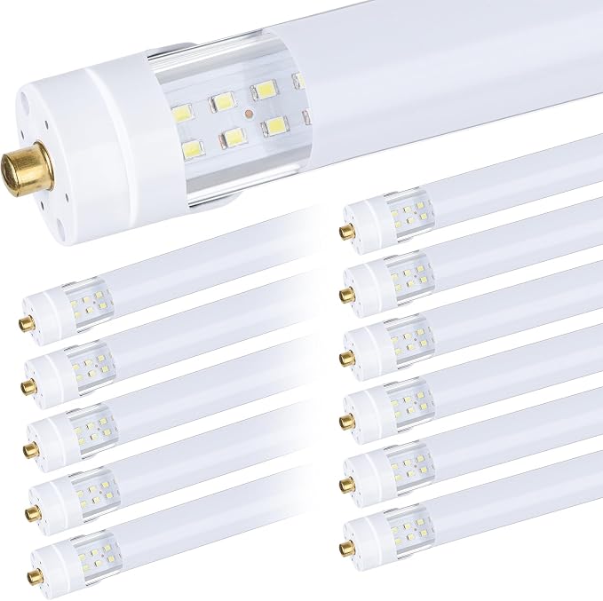 12-Pack, 8 Foot LED Bulbs, 100W 15000lm 6000K Cold White, Super Bright - Image 2