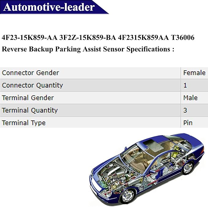 Reverse Backup Park Sensor 4F2315K859AA 3F2Z15K859BA Parking Assist Sensor - Image 7