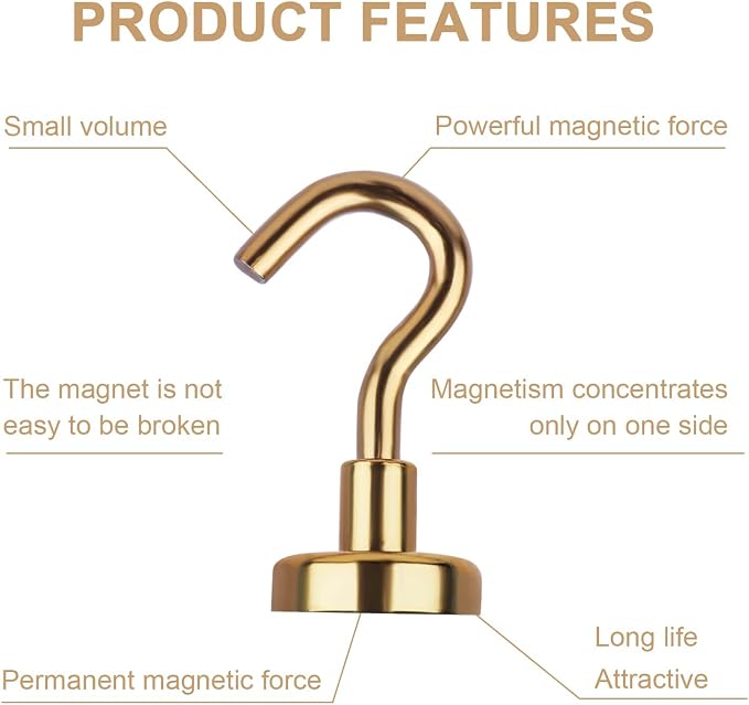 DIYMAG Magnetic Utility Hooks, 30Lbs Heavy Duty Rare Earth Neodymium Magnet - Image 4