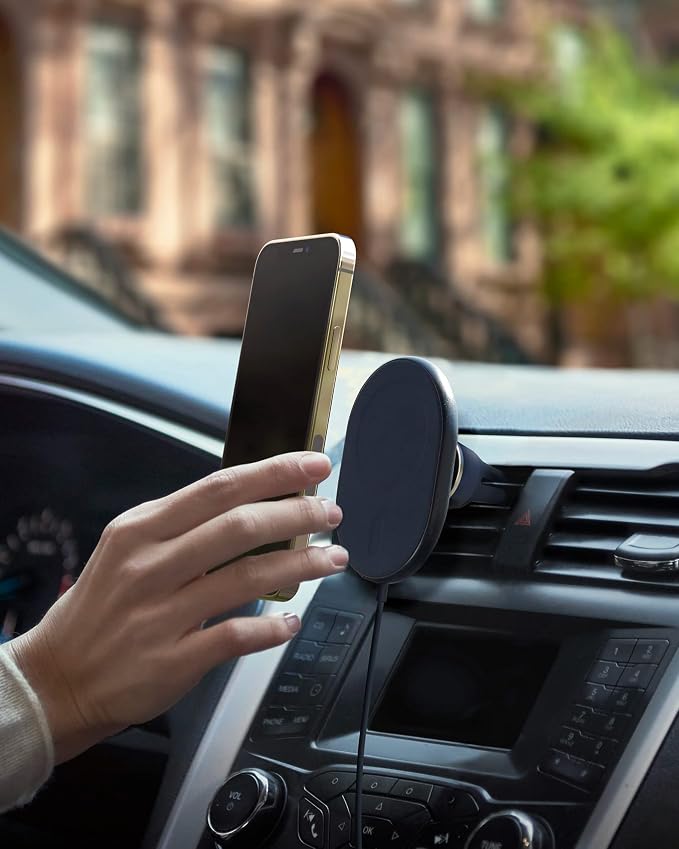 iOttie Velox Magnetic Wireless Charging Air Vent Car Phone Mount. Compatible - Image 6
