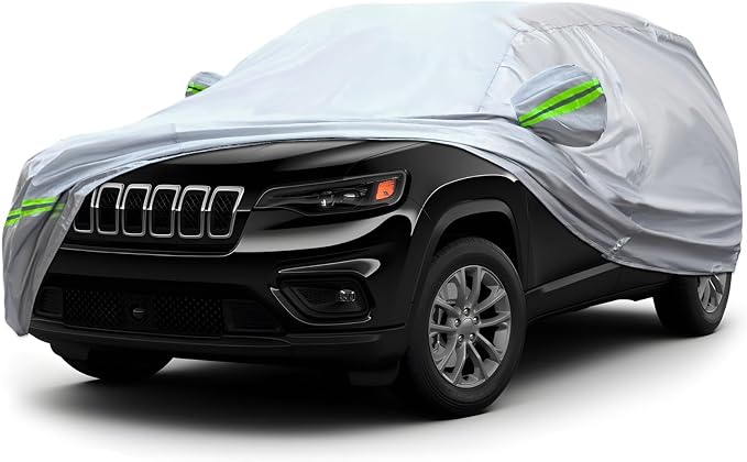 KEYOOG 6-Layer Full Car Cover is All-Weather Waterproof, Universal in All by KEYOOG