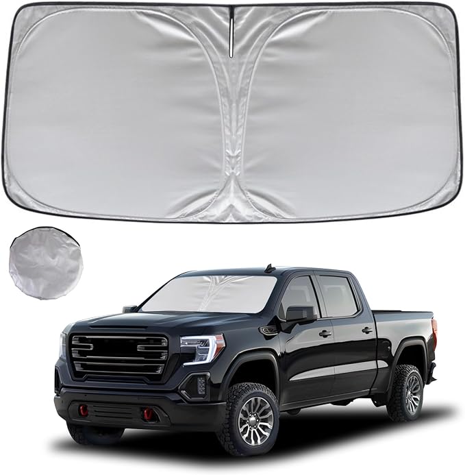 KAYZT Windshield Sun Shade for 2019-2025 2026 GMC Sierra 1500 2500 3500 by KAYZT