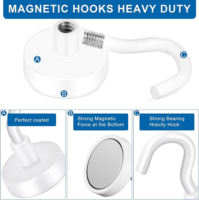 LOVIMAG Cruise Must Haves, 80Lb Magnet Hooks, Cruise Door Magnets, Magnetic - Image 5