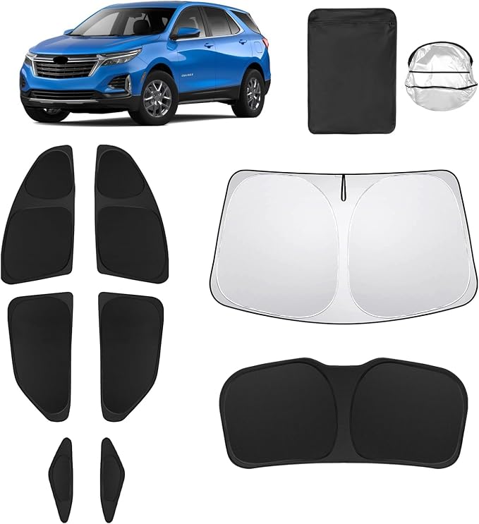 8pcs Car Window Shades for Chevrolet/Chevy Equinox 2018-2024 Accessories by Unknown