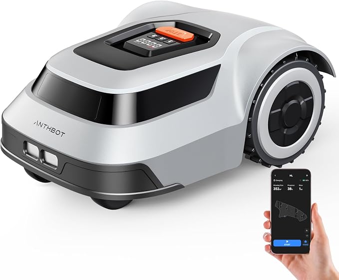 Robot Lawn Mower with Max 180m Stable Boundary Wire by ANTHBOT