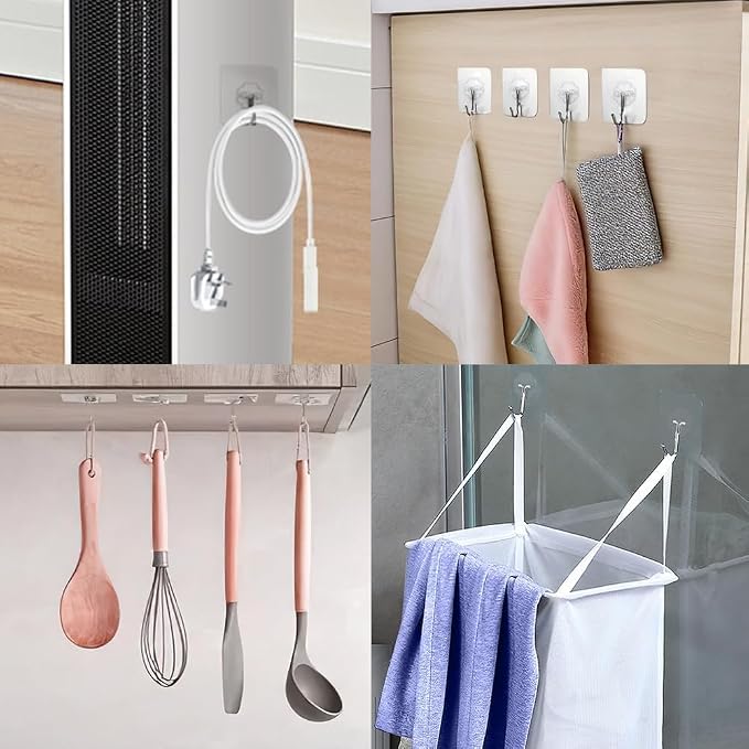 24 Pack Adhesive Hooks for Hanging - Image 6