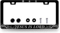 Jesus is Lord License Plate Frame Christian License Plate Holder Stainless by RNKATIH