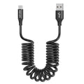 AGVEE 2 Pack 5ft Coiled Short USB to USB-C Charging Cable 3A Fast Charger Cord by AGVEE