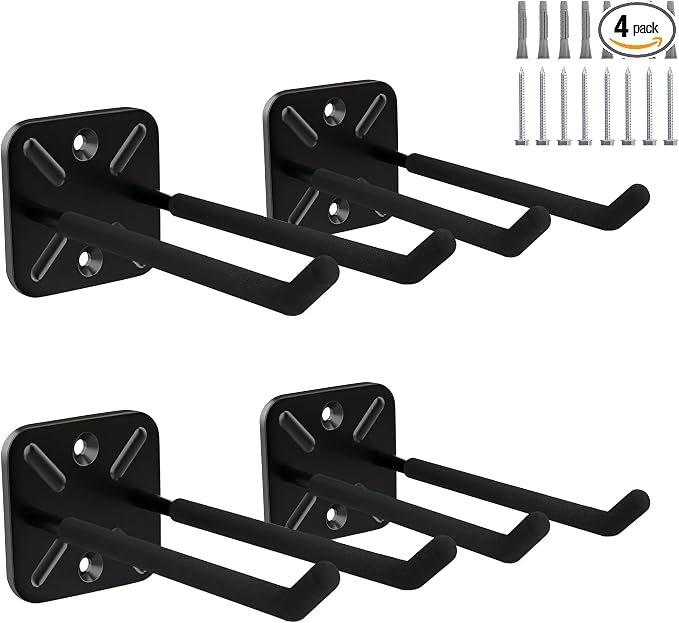 4PCS Garage Hooks Heavy Duty, Garage Hanger Storage Tool Organizer Rack by BELLOYON