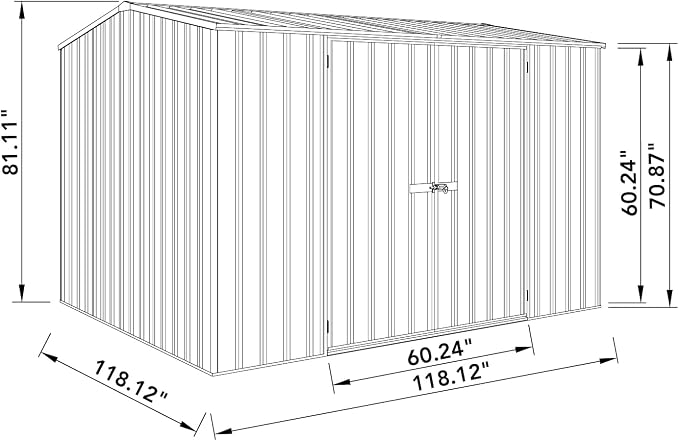 Absco Premier Storage Sheds, DIY Backyard Shed, Utility Tool Storage, Weather & - Image 8