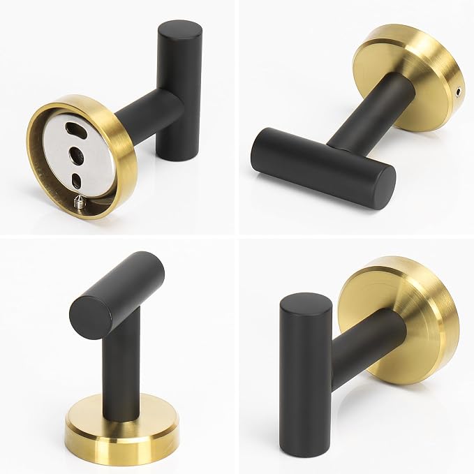 NearMoon Bath Towel Hooks- SUS 304 Stainless Steel Robe Hook Holder, Heavy Duty - Image 6