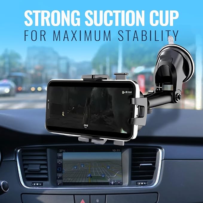 Upgraded 3-in-1 Phone Holders for Your Car, Heavy-Duty Car Phone Mount for - Image 4