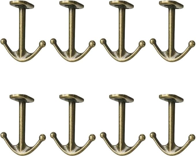 Ball Two Prong Ceiling Hook for Closet Top Bathroom Kitchen Cabinet Garage Pack by DEEKOUDT