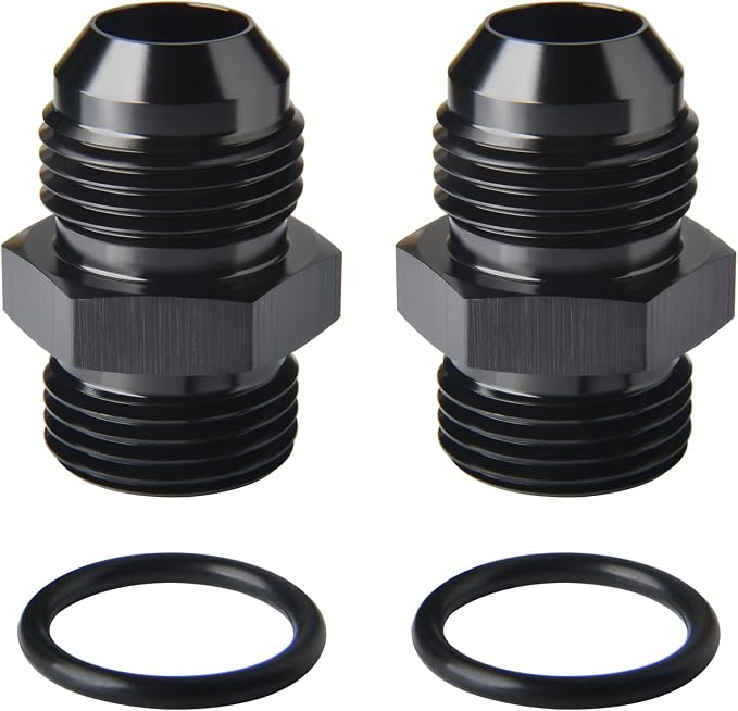10AN Male Flare to 10AN ORB O-ring Boss Fuel Pump Rail Adapter Fitting Aluminum by Podavelle