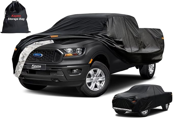 Kayme Truck Cover Custom Fit Ford Ranger Regular Cab Long Bed. Full Exterior by kayme