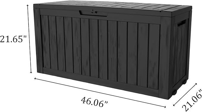 90 Gallon Lockable Resin Deck Box - Image 2