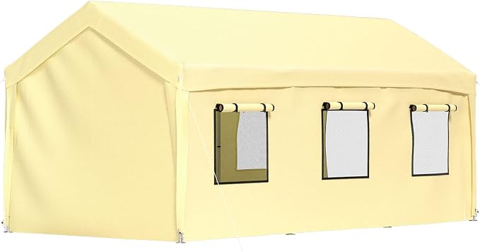 VEVOR Carport 10x20 ft Heavy Duty Canopy, Portable Garage Shelter - Image 9