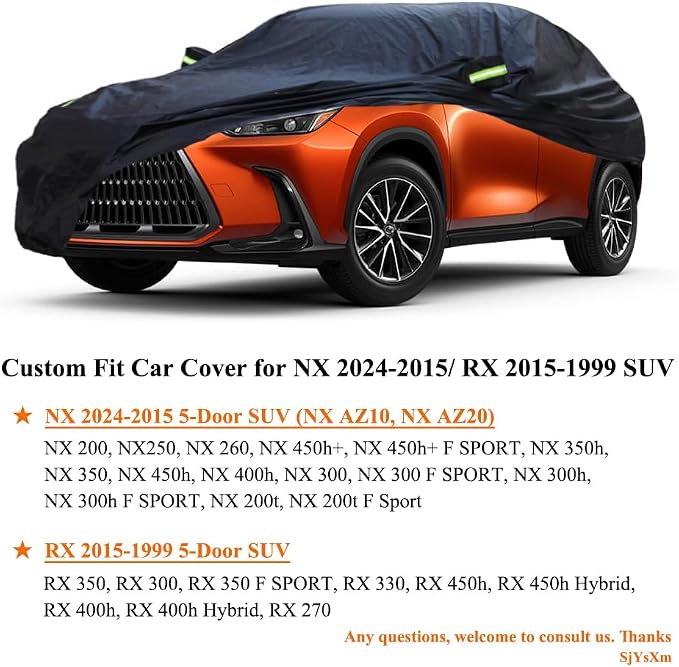 Car Cover Compatible with Lexus NX 2026-2015 NX250 NX350 NX350h NX450h NX300 - Image 2