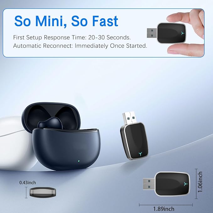 Mini Wireless Carplay Adapter, Convert Wired to Wireless Car Play & Android - Image 5