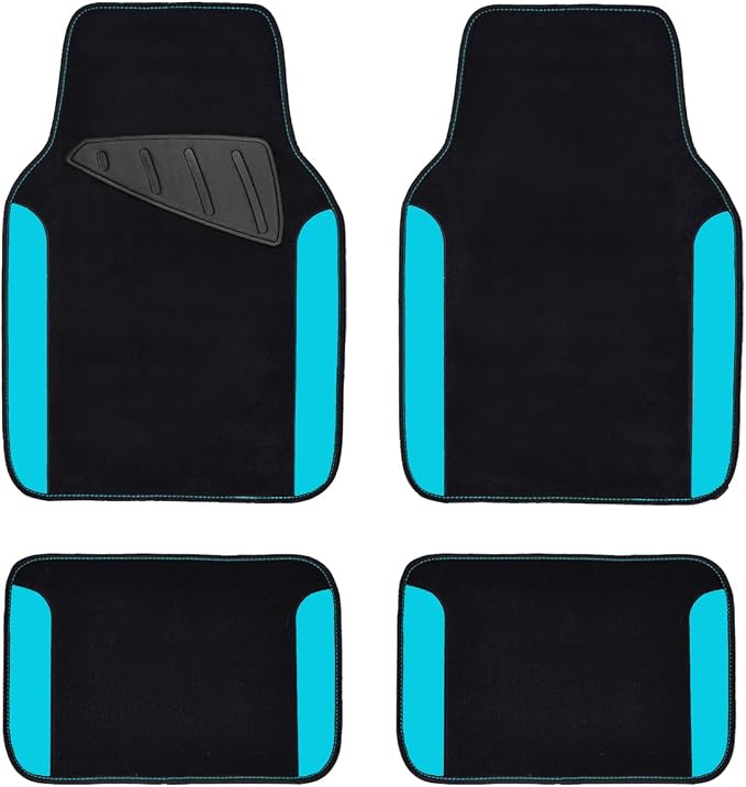 CAR PASS Waterproof Universal Fit Car Floor Mats, Faux Leather Car Carpet Mats by CARPASS