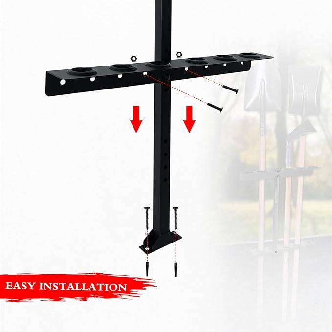 Trailer Racks for Lawn Equipment, Trailer Tool Rack Shovel Holder for Shovels - Image 5