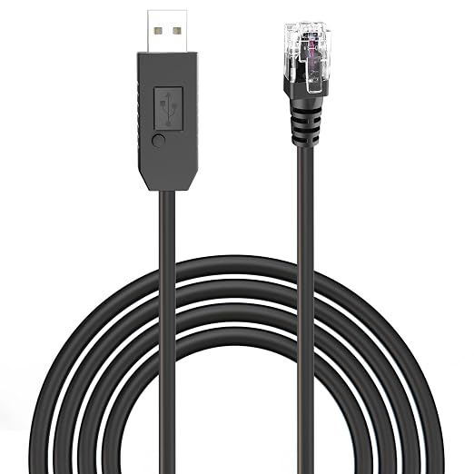 Radar Detector Cable, USB to RJ11 Plug Power Cord by Jsvecip