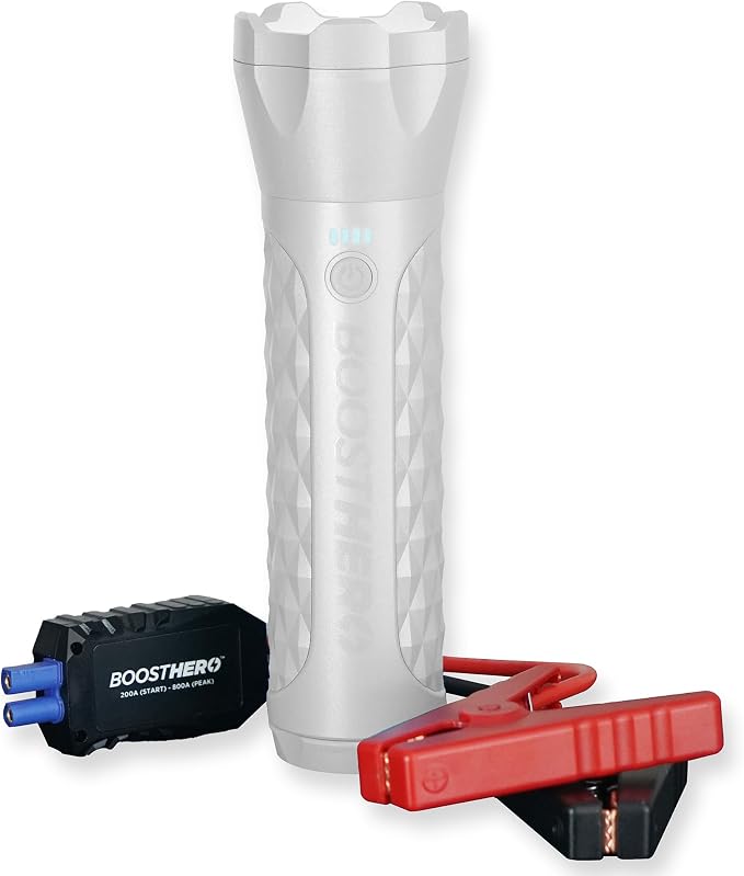 BoostHero Portable Car Battery Jump Starter, 000mAh Power Bank, LED Flashlight by LimitlessInnovations