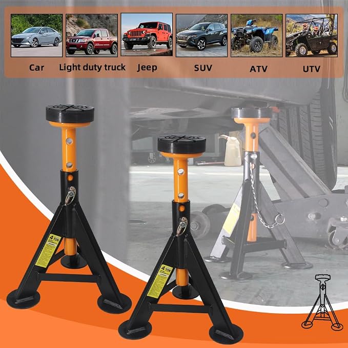 BESTOOL Jack Stands 4 ton, Jack Stand - Image 2