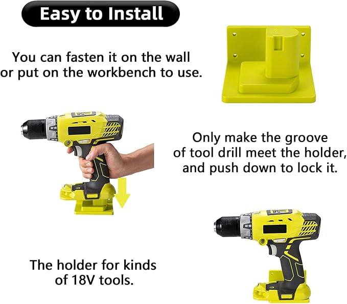 20 Pack Tool Holder Wall Mount Portable Compatible - Image 4