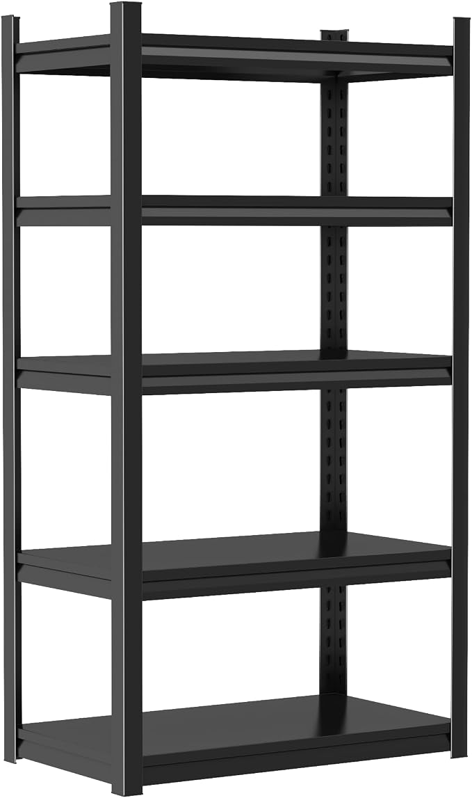 Metal Garage Shelving Unit, Heavy Duty 5-Tier Adjustable Storage Rack, Steel by Notmise
