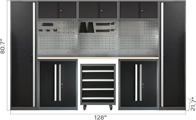 JZD Metal Garage Tool Cabinet System, Tool Organization - Image 2